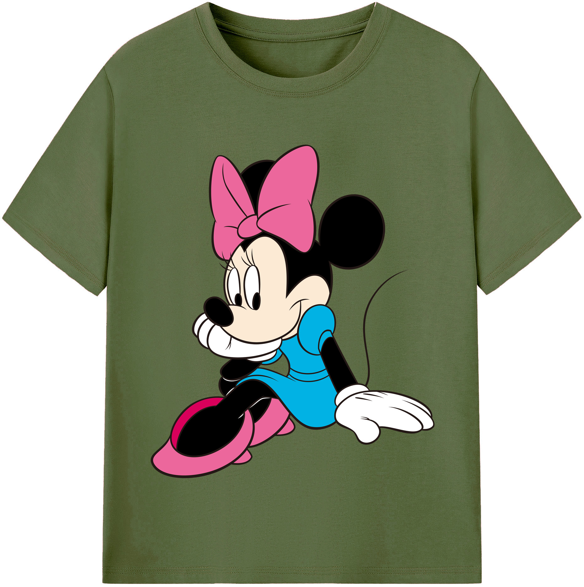 （画像用） ミッキーマウス Mickey Mouse 綿100％半袖Tシャツ（フロントプリント）
